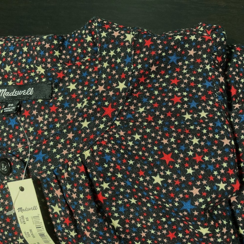 LAST CHANCE - Donating 5/25 Madewell Peasant Top in Starry Night XS - Picture 3 of 4